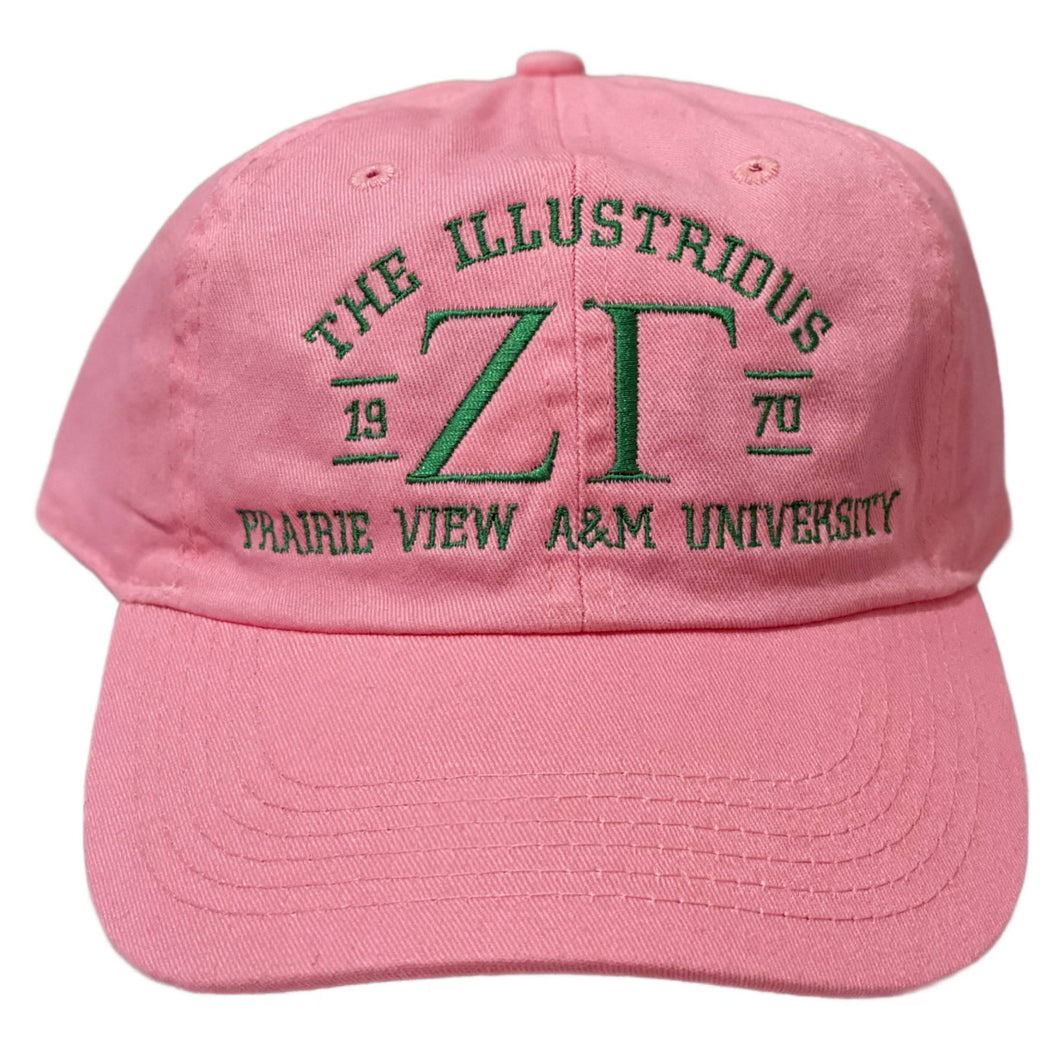 Pink & Green Personalized Adjustable Chapter Hat