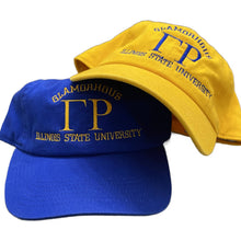 Load image into Gallery viewer, Gold &amp; Royal Blue Personalized Adjustable Chapter Hat
