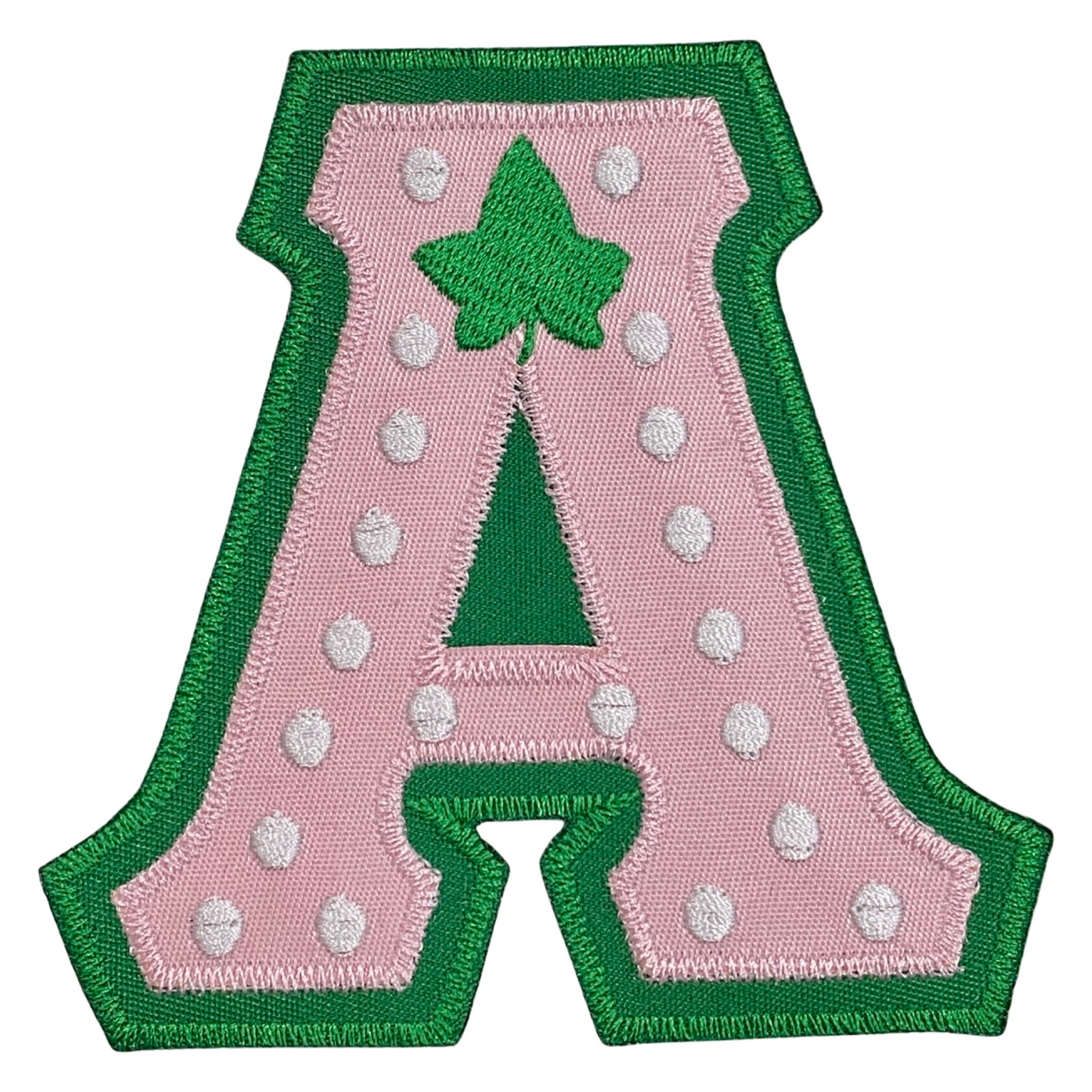 Wholesale Custom Alphabet Logo Embroidery Pearls Letters Iron on Patches  for Clothing