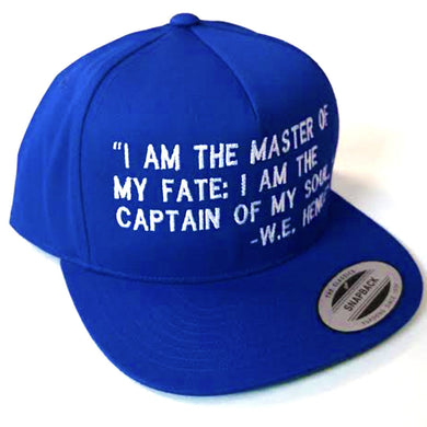 Invictus Blue & White Snapback - The Carter Brand - Black By Popular Demand - Rooting For Everybody Black - Black Pride Apparel